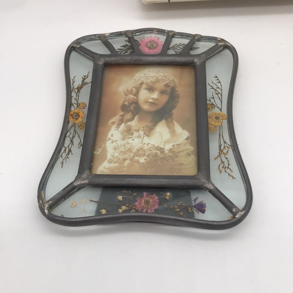 Vintage Hand Crafted Leaded Square Glass Frame - Picture 3 of 5